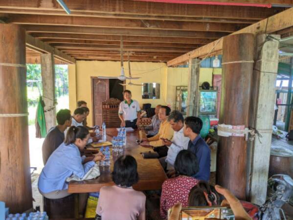 សំភាសន៍ សហគមន៍កសិកម្មដើម្បីជ្រើសរើសជាអ្នកទទួលផលពីគម្រោង (ACSEP) ដែលសហគមន៍កសិកម្មស្ថិតនៅខេត្តកំពង់ធំ