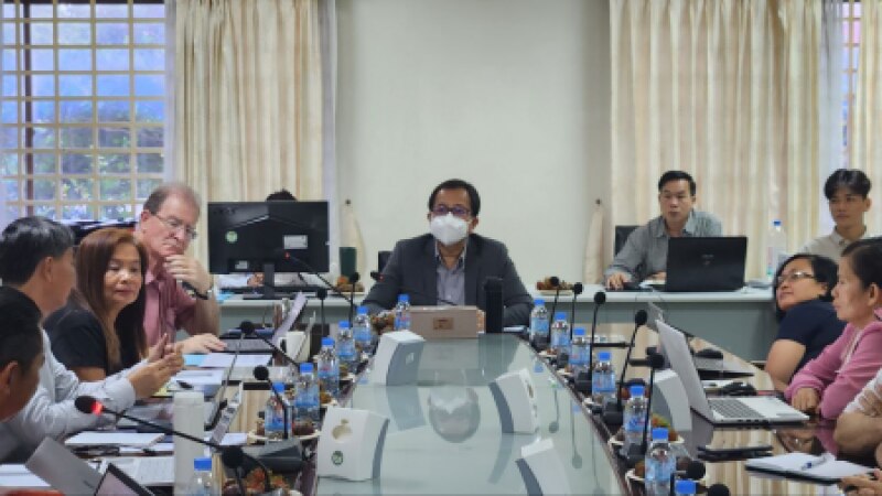 កិច្ចប្រជុំពិនិត្យពិភាក្សាអំពីដំណើរការអនុវត្តសកម្មភាពគម្រោង