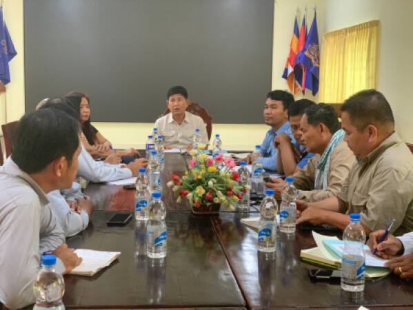 ស្នើសុំការអនុញ្ញាតចូលជួប និងពិគ្រោះយោបល់ជាមួយលោក ប្រធានមន្ទីរកសិកម្ម និងអនុប្រធាន នៃខេត្តទាំង៥ខាងលើ  ដើម្បីឲ្យជួយសម្របសម្រួលដល់ក្រុមការងារ AVCC