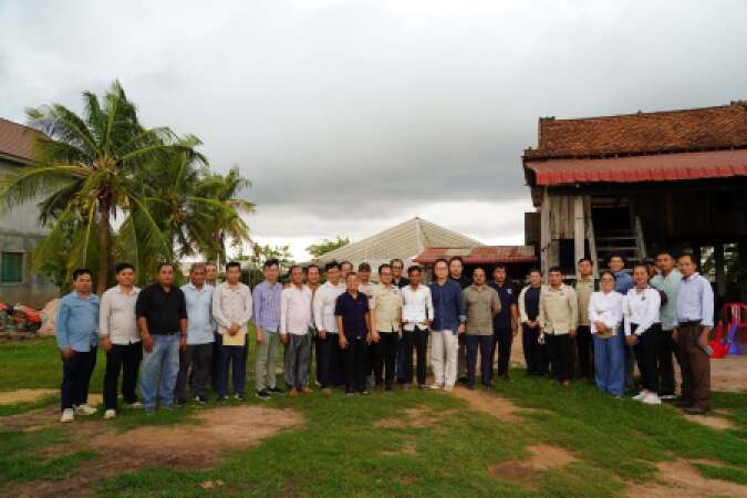 ចូលរួមអមដំណើរក្រុមបេសកកម្មនៃធនាគារអភិវឌ្ឍន៍អាស៊ី (ADB) & AFD ចុះពិនិត្យទីតាំងក្នុងខេត្តកំពង់ធំ