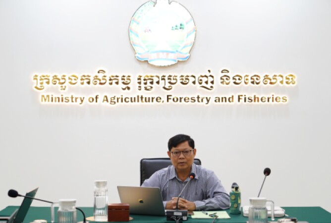 ប្រជុំពិនិត្យវឌ្ឍភាពនៃការអនុវត្តសកម្មភាពការងារនៃគម្រោងប្រកួតប្រជែងខ្សែច្រវាក់តម្លៃ និងលើកកម្ពស់សុវត្ថិភាពកសិកម្ម (ACSEP)
