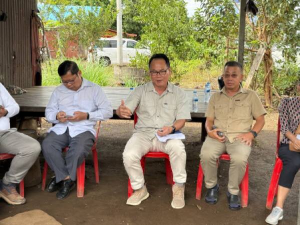 ក្រុមបេសកកម្ម បានចុះពិនិត្យ ៣ទីតាំង នៅក្នុងខេត្តកំពង់ធំ និង ១ទីតាំងក្នុងខេត្តព្រះវិហារ