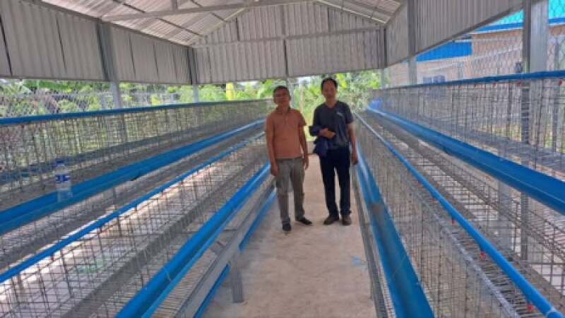 ការចុះត្រួតពិនិត្យ និងវាយតម្លៃការសាងសង់របងព័ទ្ធជុំវិញទ្រុងមាន់ និងបំពាក់សម្ភារៈស្នូកទឹក ស្នូកចំណី ទ្រុងមាន់ និងទ្រុងកូនមាន់ ក្នុងខេត្តឧត្តរមានជ័យ និងខេត្តសៀមរាប